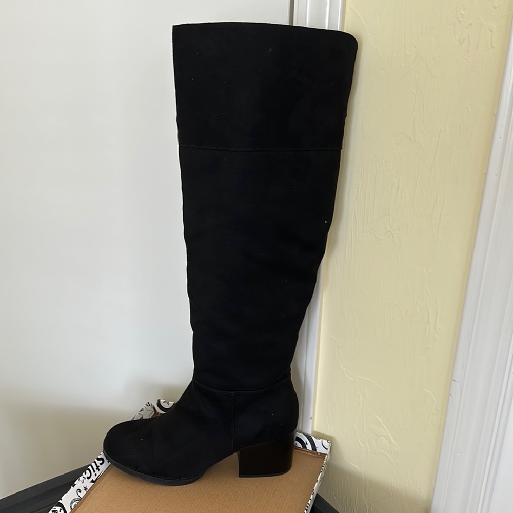 Black over the knee boots